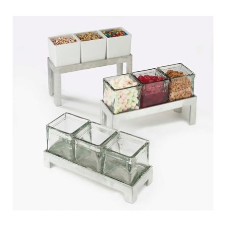 Cal-Mil Cal-Mil Aluminum Glass Jar Riser 12"W x 4-1/4"D x 2"H 1560-2